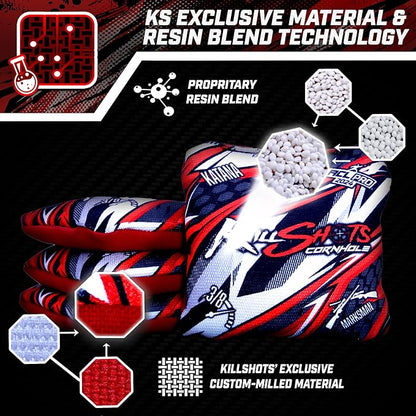 Killshots Cornhole | Katana Series | Limited Edition | ACL Certified Cornhole Bags | Premium