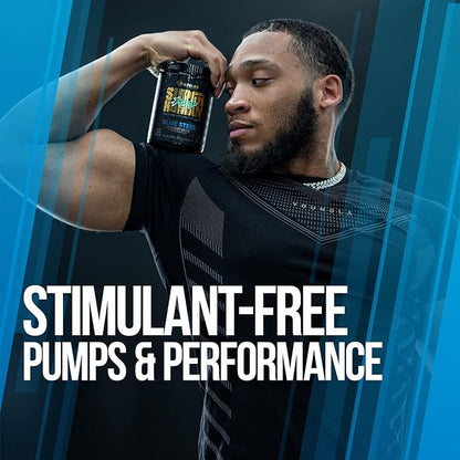 ALPHA LION Superhuman Pump Pre Workout Powder, Nootropic Caffeine & Stim Free Preworkout