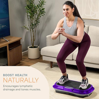 Lifepro Waver Vibration Plate Exercise Machine for Lymphatic Drainage, Muscle Activation, Full-Body