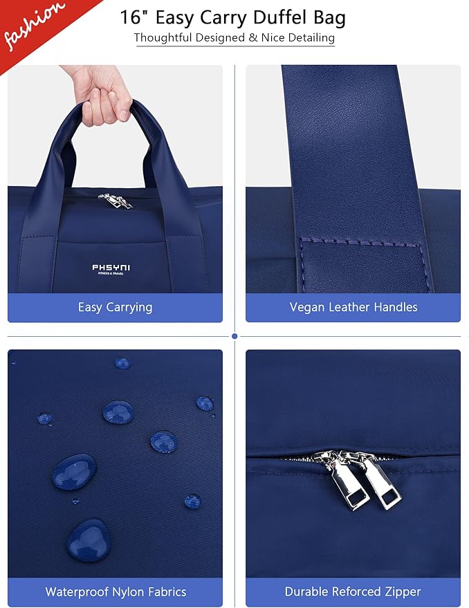 Compact Sports Gym Bag for Women and Man, Cute Mini Duffle Bag with Wet Pocket & Shoes Compartment