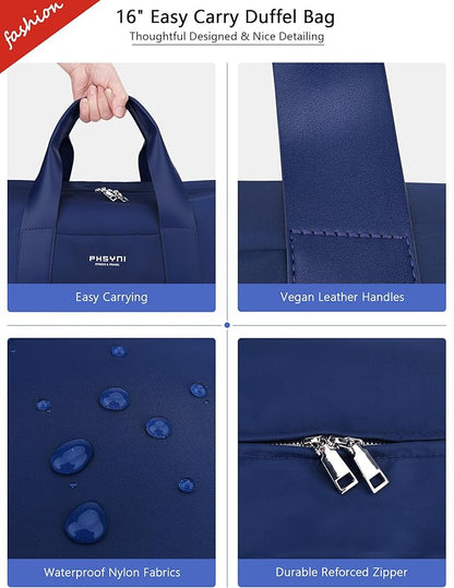 Compact Sports Gym Bag for Women and Man, Cute Mini Duffle Bag with Wet Pocket & Shoes Compartment