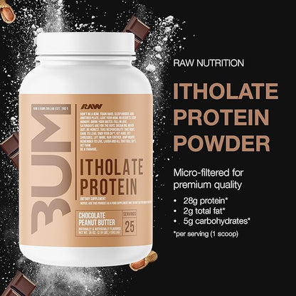 RAW Whey Isolate Protein Powder, Chocolate Peanut Butter (CBUM Itholate) - 100% Grass-Fed Sports