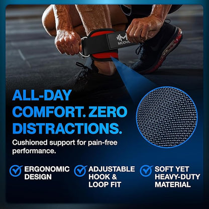 Modvel Gym Ankle Strap for Cable Machines ??Glute & Leg Kickback Ankle Straps for Gym Workouts