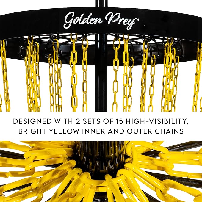Franklin Sports Disc Golf Baskets - Portable Disc Golf Target with Chains Included - Disc Golf