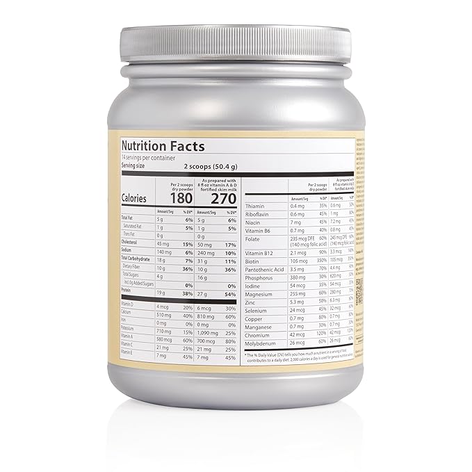 GoTrim Nutrition Shakes - Creamy Vanilla, High Protein, Meal Replacement Shake with 19g Protein &