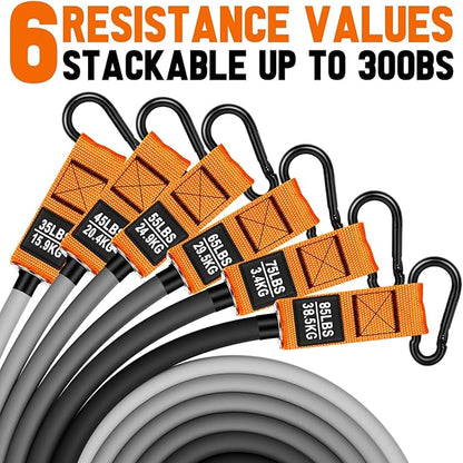 Heavy Resistance Bands for Working Out, 300lbs/360lb/420lb Exercise Bands Workout Bands with