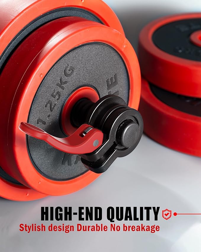 Narrow Barbell Clips 2.5cm Width for Olympic Bars, 0.9-1.18inch Adjustable Weight Clamps, Quick