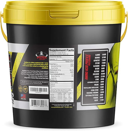 Muscle Protein Whey Powder [12 lbs/Pack of 1]??Cold Filtered, 25g Pure Protein, 6.6g BCAAs