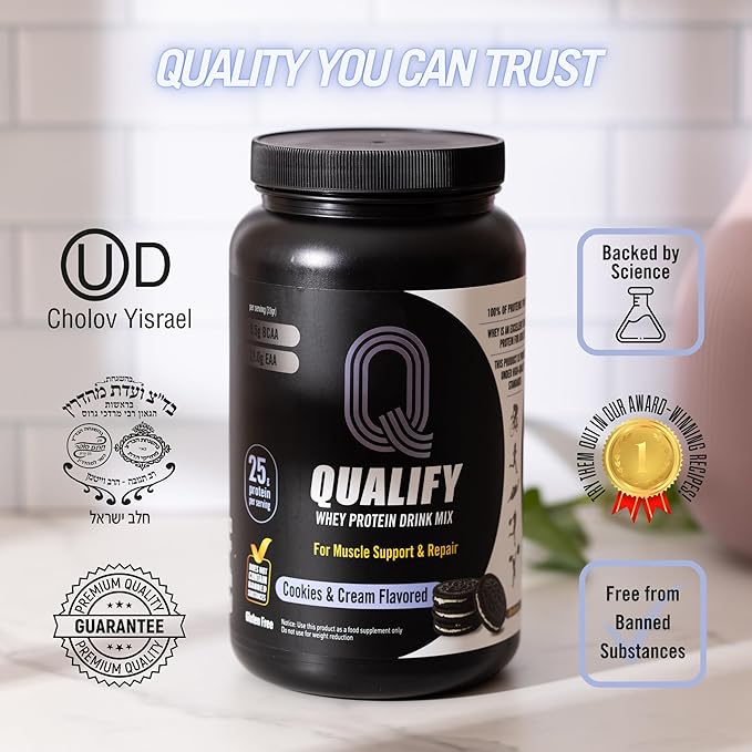 Cookies and Cream Whey Protein Powder. Post Workout Recovery Drink, Gluten & Sugar Free Highly