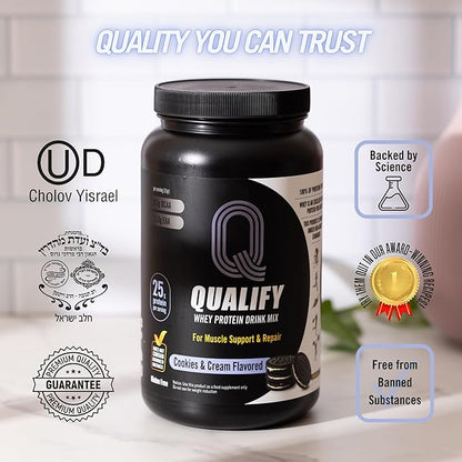 Cookies and Cream Whey Protein Powder. Post Workout Recovery Drink, Gluten & Sugar Free Highly