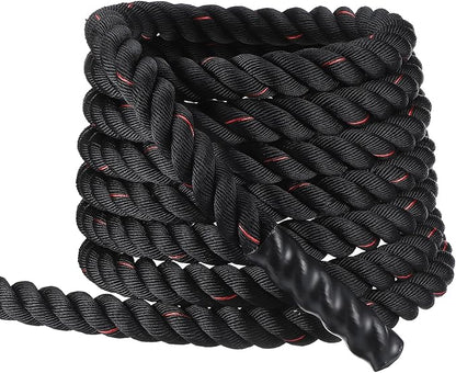 MECCANIXITY Battle Rope 40ft x 2 Inch Polyester Workout Rope Heavy Fitness Exercise Rope for