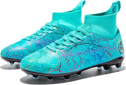 Boy Soccer Cleats Big Kids Soccer Shoes Professional Soccer Cleats Shoes,Unisex Soccer Sneakers for