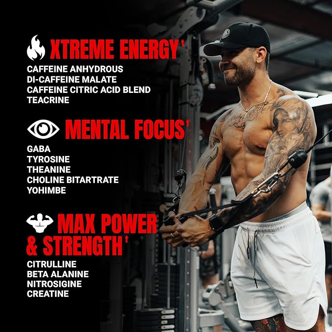 PROSUPPS Mr. Hyde Xtreme Pre Workout Powder with Creatine, Beta Alanine & Caffeine - Extreme
