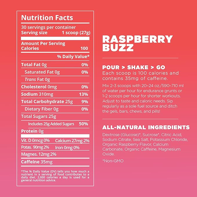 Tailwind Nutrition Endurance Fuel, Carbohydrate & Electrolyte Sports Drink Mix Powder, Gluten-Free