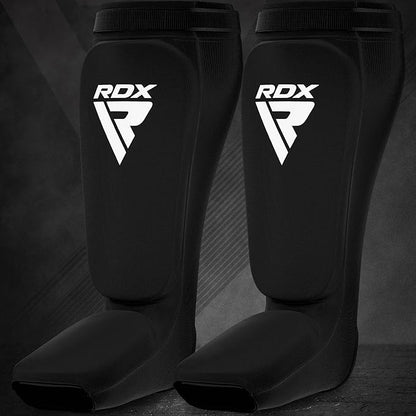 RDX Shin Guards Kickboxing Muay Thai, SATRA Approved, MMA Leg Instep Protection Pads, Sparring