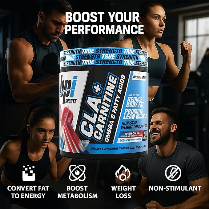 BPI Sports CLA+Carnitine ??CLA L Carnitine & Linoleic Acid ??L Carnitine Supplement for Weight