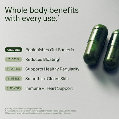 Seed DS-01 Daily Synbiotic - Prebiotic and Probiotic for Women & Men - Digestive Health, Gut