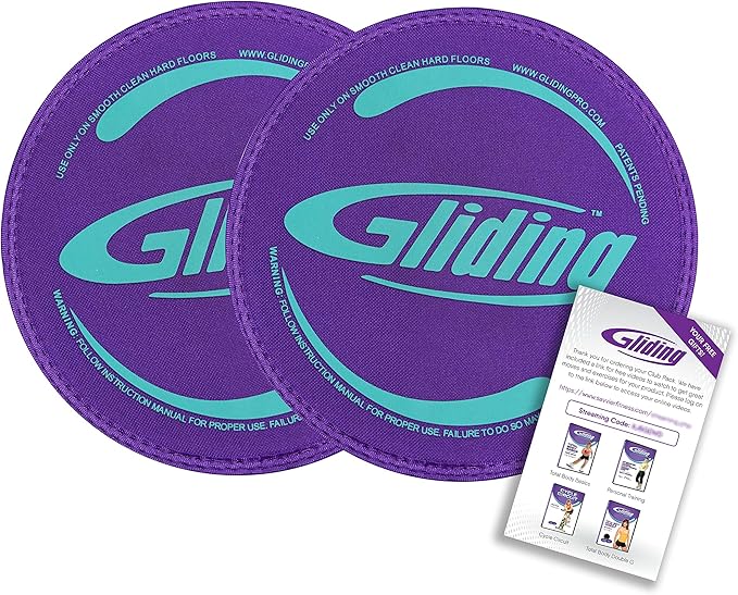 Gliding Discs for Working Out - Exercise Sliders for Carpet & Hardwood Floors 1 Pair, Authentic