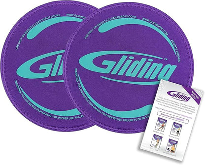 Gliding Discs for Working Out - Exercise Sliders for Carpet & Hardwood Floors 1 Pair, Authentic