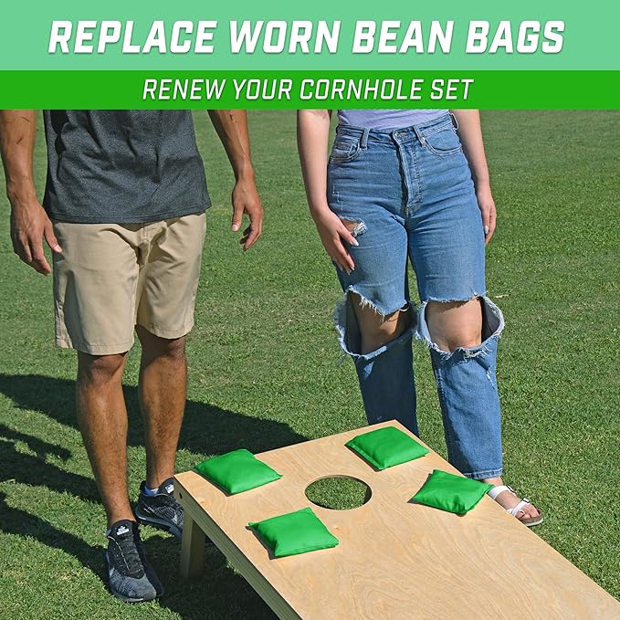 GoSports Classic Cornhole Bean Bags Set of 4-16 Colors Available - Regulation All Weather, Mix and