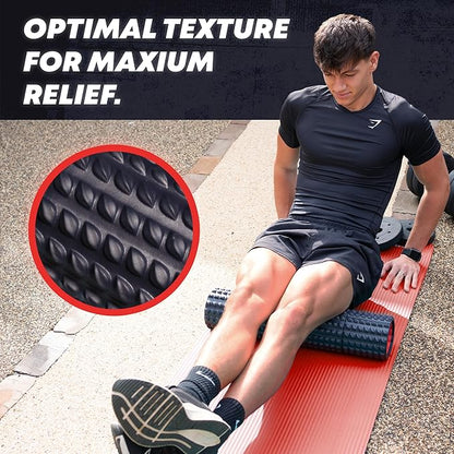 5-in-1 Long Foam Roller, 23" Long Back Roller for Physical Therapy with 5 Different Length Options