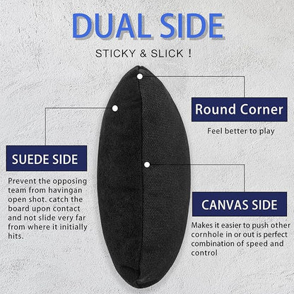 EunHo Dual Sided Cornhole Bags Regulation Set of 8 Professional Cornhole Bean Bags Slick and Stick