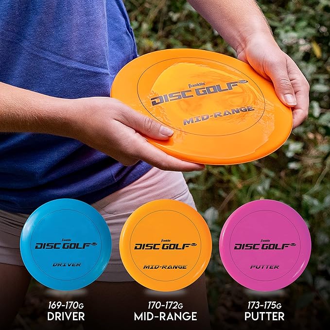 Franklin Sports Disc Golf Baskets - Portable Disc Golf Target with Chains Included - Disc Golf