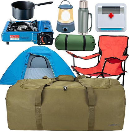 Large Duffle Bag 100L, Travel Duffel Bag for Men, Water & Tear Resistant Travel Bag, Extra Large