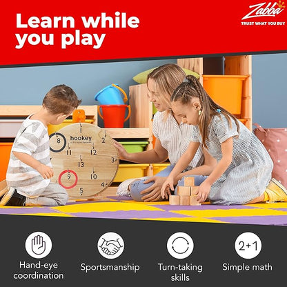 Elite Sportz Equipment Ring Toss Game | Sturdy Wooden Board Set for Kids Outdoor Games | Camping