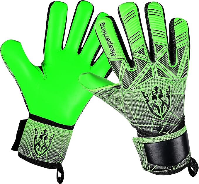 Soccer Goalie Goalkeeper Gloves for Kids Boys Youth & Adult,Latex Strong Grip Palms with Removable