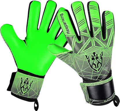 Soccer Goalie Goalkeeper Gloves for Kids Boys Youth & Adult,Latex Strong Grip Palms with Removable