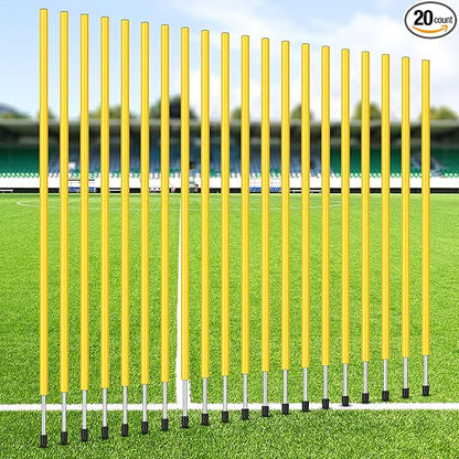 Blulu Training Agility Poles 5ft Forza Slalom Adjustable Soccer Training Poles Soccer Sticks