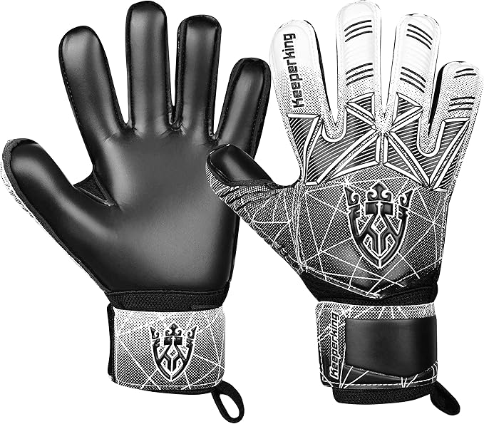 Soccer Goalie Goalkeeper Gloves for Kids Boys Youth & Adult,Latex Strong Grip Palms with Removable