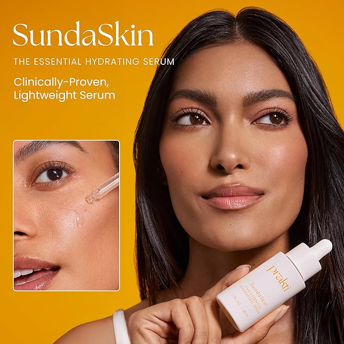 Prakti SundaSkin Essential Hydrating Serum, Firms, Smooths & Evens Skin Tone with Niacinamide &