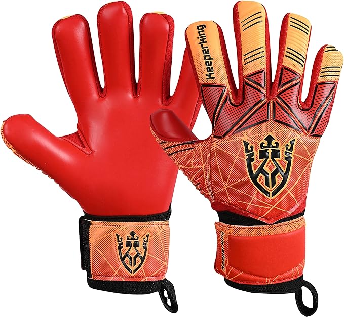 Soccer Goalie Goalkeeper Gloves for Kids Boys Youth & Adult,Latex Strong Grip Palms with Removable
