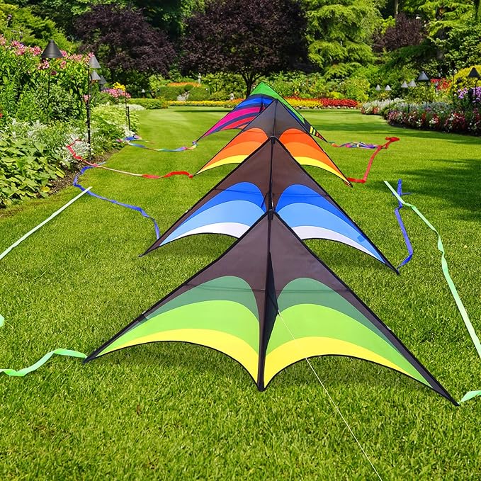 Mint's Colorful Life Delta Kite for Kids & Adults, Extremely Easy to Fly Kite, Best Kites for
