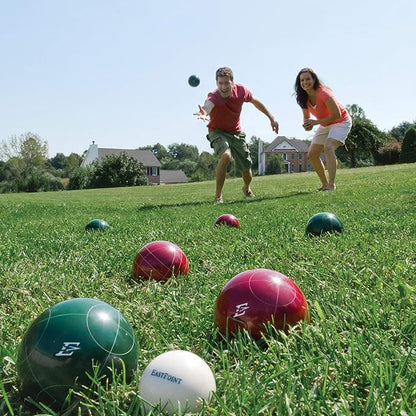 Eastpoint Sports Resin Bocce Ball Set- Features Deluxe Carry Case and All Accessories; Outdoor Fun