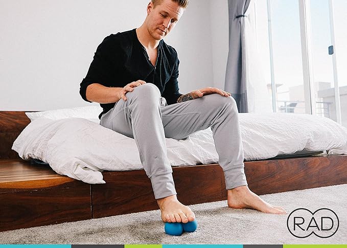 RAD Stiff Peanut Massage Ball ??High Density Yoga Deep Tissue Roller Ball ??Myofascial Release for
