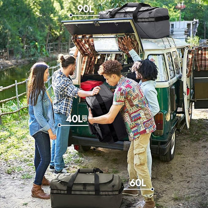 Haimont Water Resistant Backpack Duffle Heavy Duty Convertible Duffle Bag with Backpack Straps for