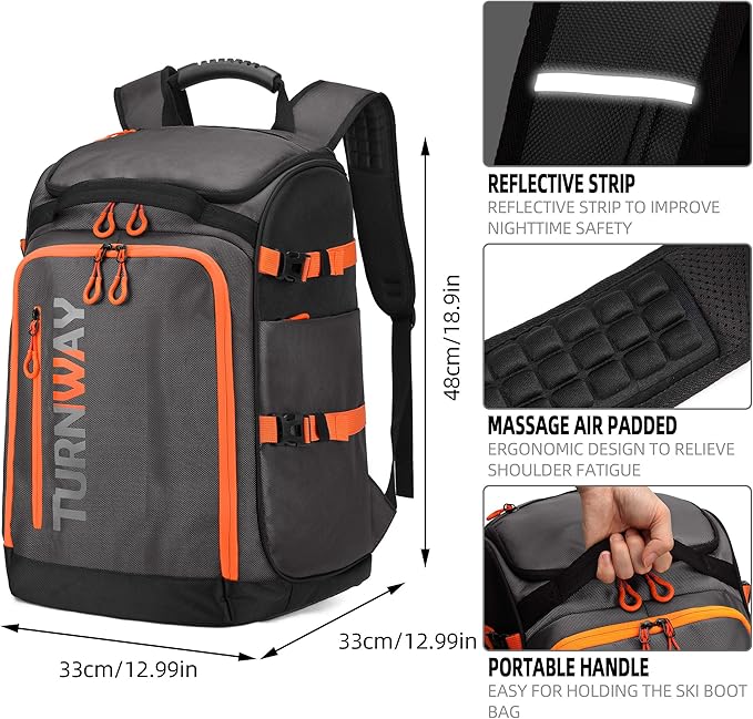 Ski/Snowboard Boot Bag/Skating Bag | Excellent for Store and Transport Gear, Jacket, Helmet
