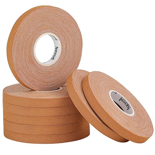 Bighorn Athletics Pro Series Jiu-Jitsu Finger Tape, 8-Rolls with Tin Holder, Enhanced Strength