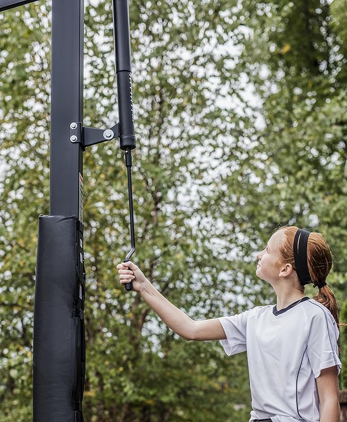 Silverback In-Ground Basketball Hoops, Adjustable Height Tempered Glass Backboard and Pro-Style