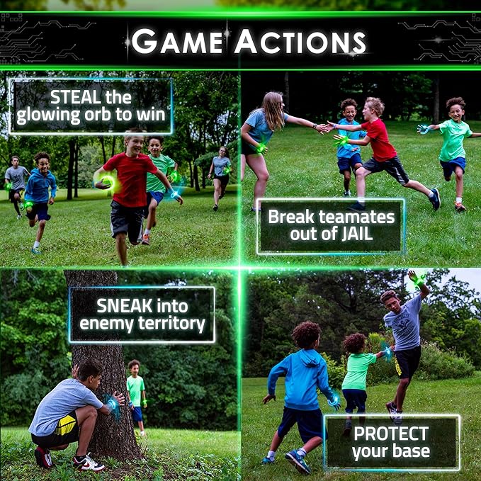 Redux: The Original Glow in The Dark Capture The Flag Game | Ages 8+ | Outdoor Games for Kids and