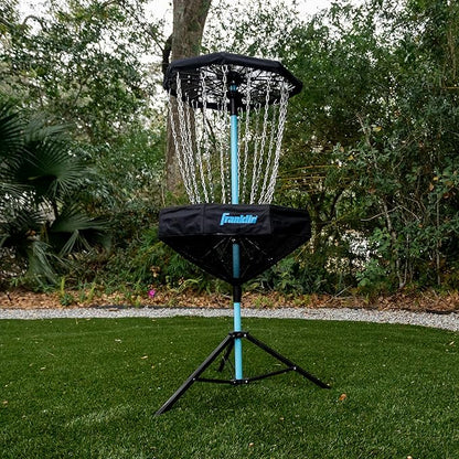 Franklin Sports Disc Golf Baskets - Portable Disc Golf Target with Chains Included - Disc Golf
