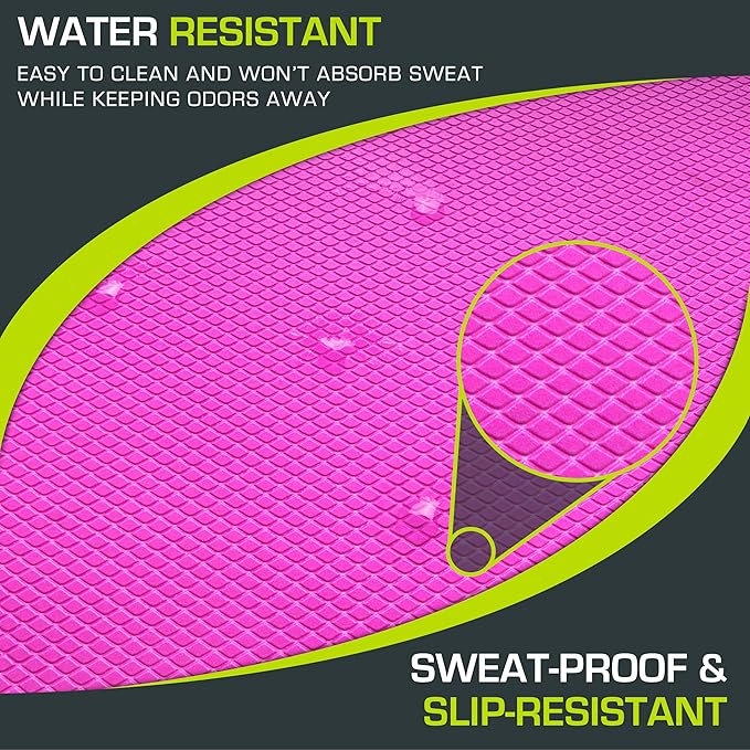 ProsourceFit Exercise Balance Pad – Non-Slip Cushioned Foam Mat & Knee Pad for Fitness and