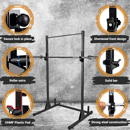Yes4All Power Rack J-Hooks & Attachments ??Heavy Duty Barbell Holders Compatible with 2x2 & 3x3