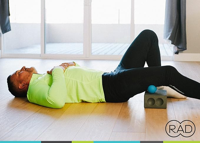 RAD Stiff Peanut Massage Ball ??High Density Yoga Deep Tissue Roller Ball ??Myofascial Release for