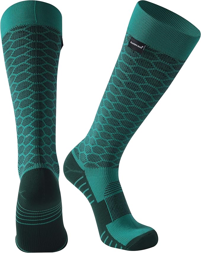 RANDY SUN Waterproof Skiing Socks, [SGS Certified] Unisex Knee High Breathable Hiking Trekking Sock