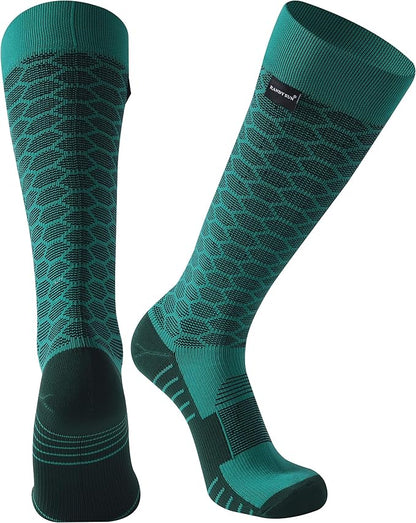 RANDY SUN Waterproof Skiing Socks, [SGS Certified] Unisex Knee High Breathable Hiking Trekking Sock
