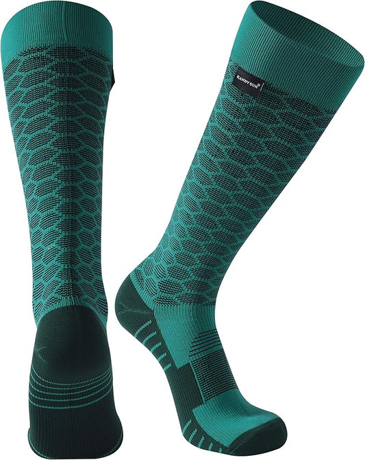 RANDY SUN Waterproof Skiing Socks, [SGS Certified] Unisex Knee High Breathable Hiking Trekking Sock